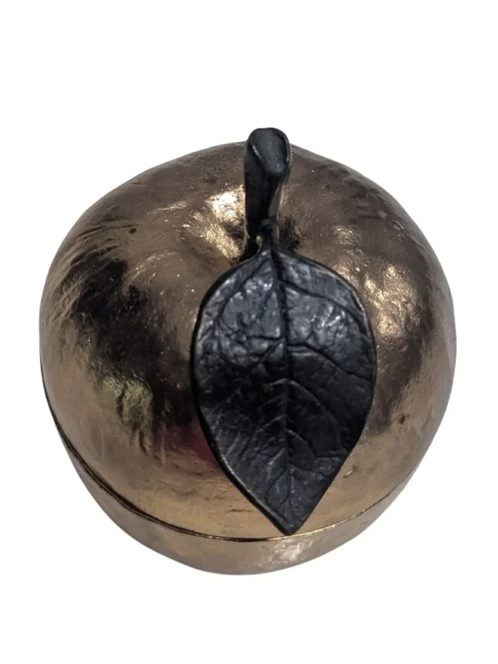 Michael Aram Gold-Tone Apple Honey Pot Lidded Jar